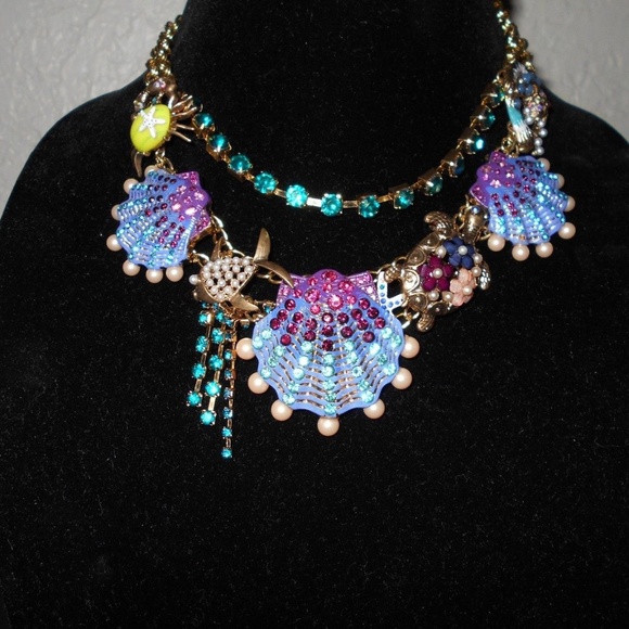 Betsey Johnson Jewelry - Betsey Johnson BLUE SHELL TURTLE CRAB NECKLACE